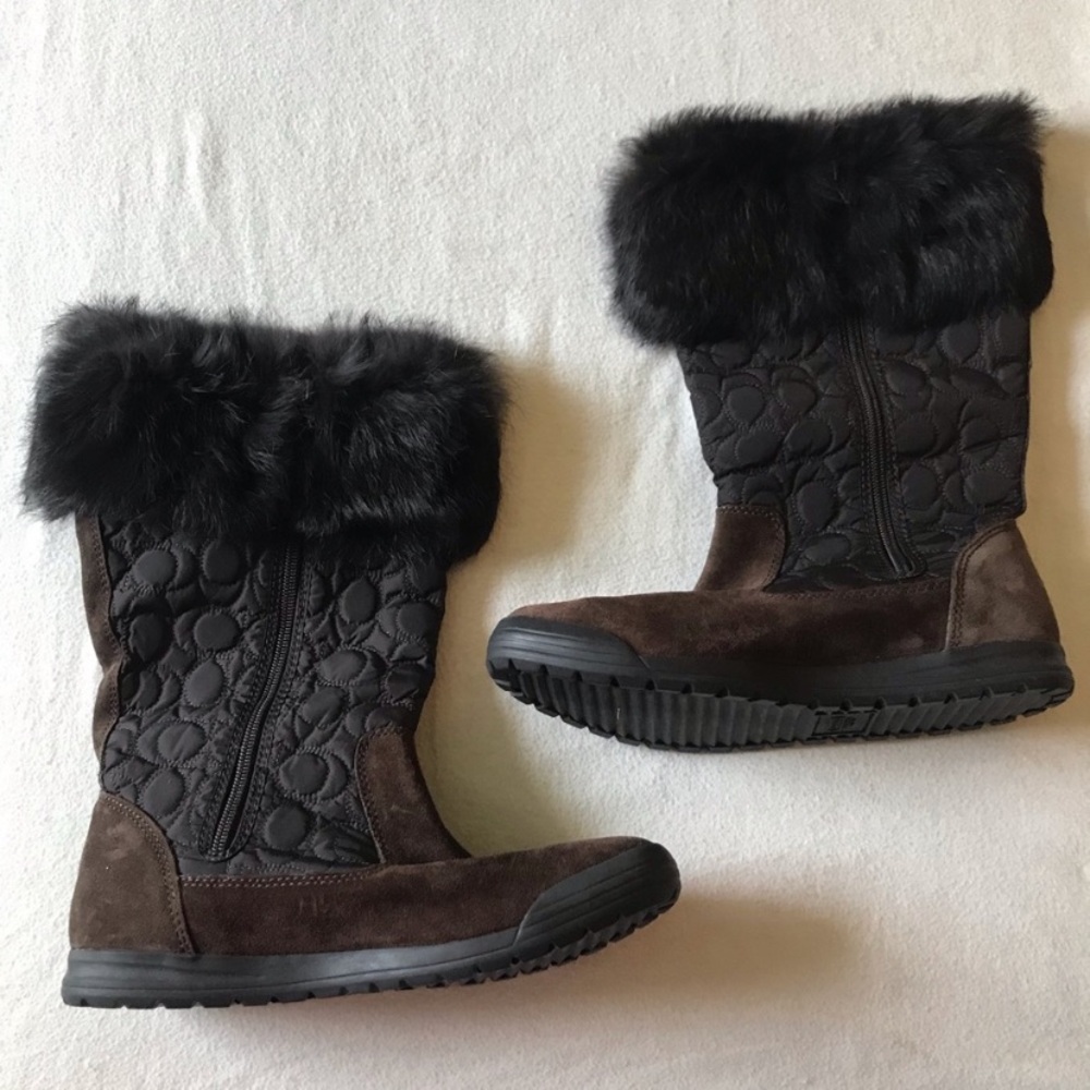 Nwot Brown Coach Talen Boots View 2
